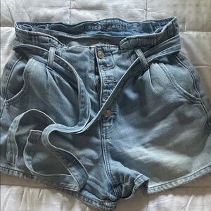 American Eagle Outfitters Light Blue High Waist Shorts
